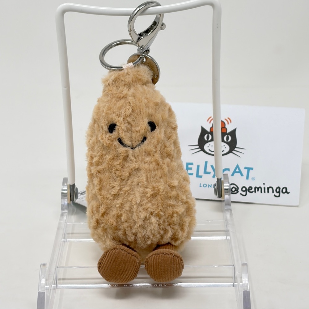 Jellycat Amuseables Peanut Bag Charm, NWT - Picture 3 of 10